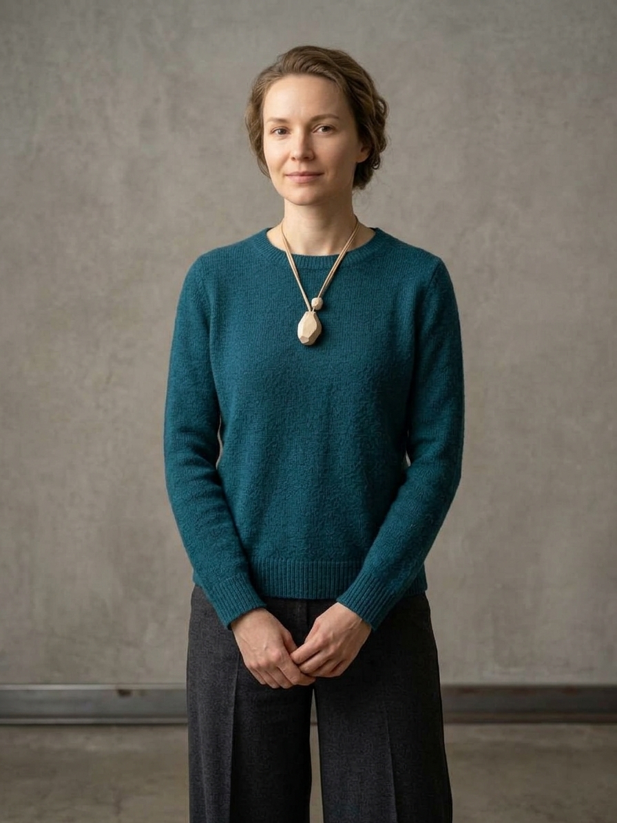 Femme collier pierre par Atelier Bwé